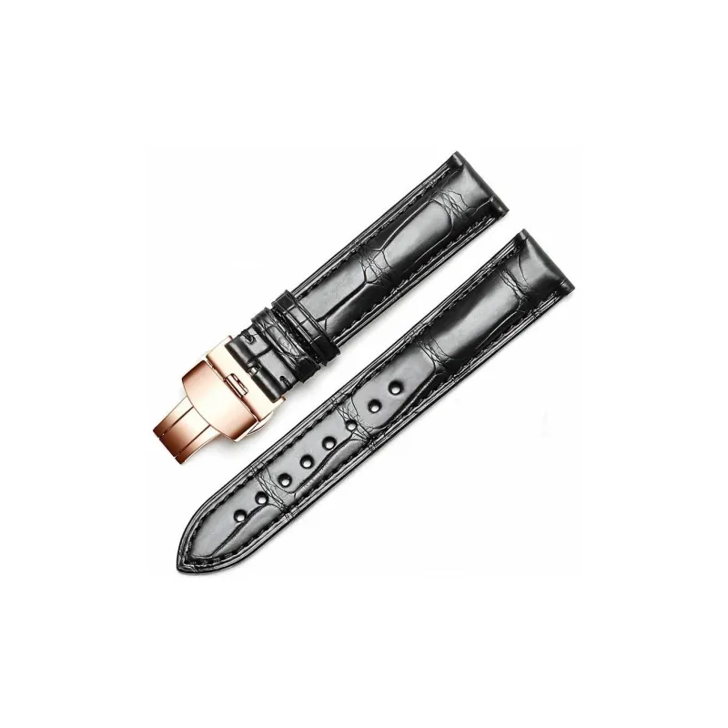 Gangjue Omega Compatibility Watch Band Genuine Leather Material-15