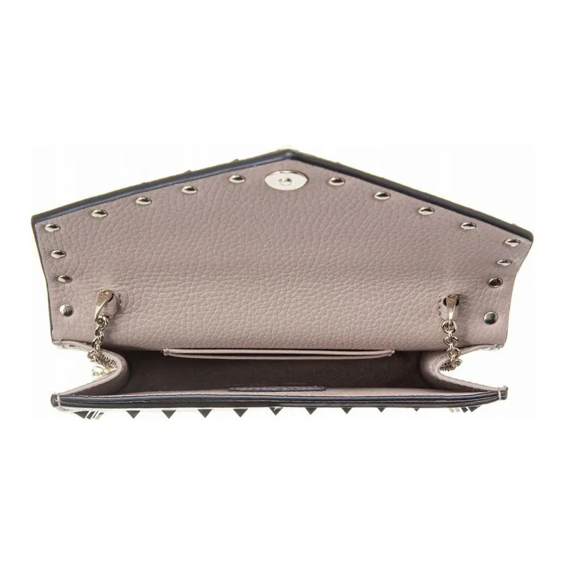 Valentino Cow Leather Clutches Shoulder Bag Crossbody Bag Regular Women's Pink-3