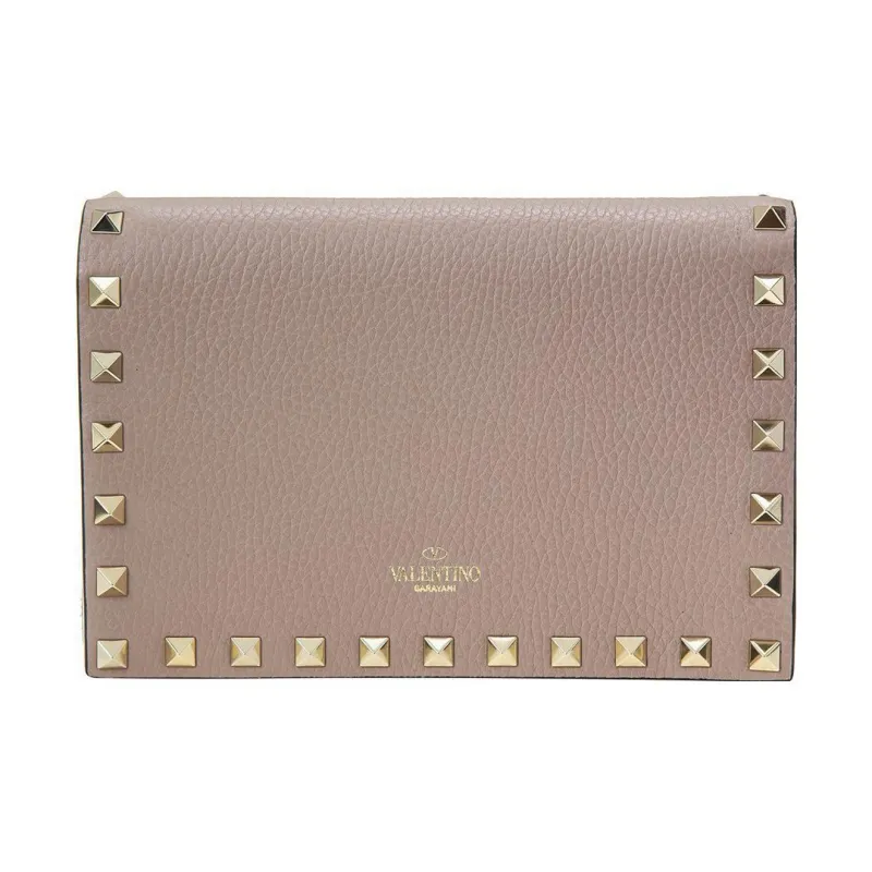 Valentino Cow Leather Clutches Shoulder Bag Crossbody Bag Regular Women's Pink-1