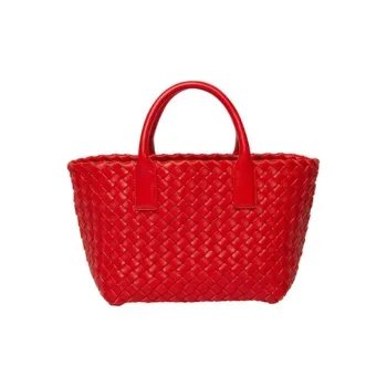 Bottega Veneta CABAT Leather Crossbody Handbags Mini Women's Red