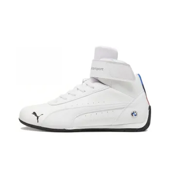 PUMA BMW M Motorsport Neo Cat Durable Breathable High-Top Training Shoes Men's White