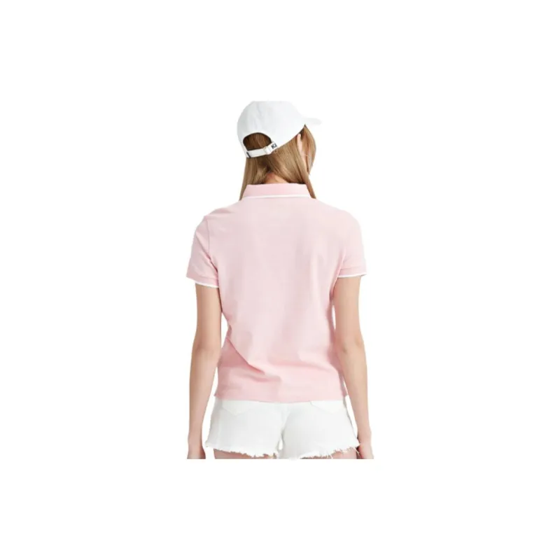 Kappa Polo Shirt Women's Light Pink-1