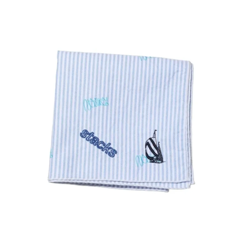 NAUTICA Silk Scarves Men's Blue/Light Blue-5