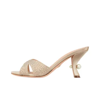 DIOR Tribales Slip Resistant Slide Slippers Women's Beige