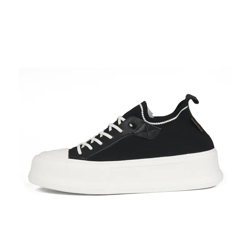 Thai Points Breathable Moisture Wicking Lightweight Low Top Casual Shoes Men's Black-0