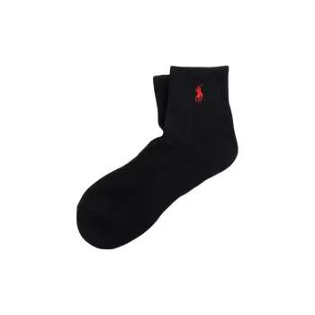 Polo Ralph Lauren SS24 Mid Calf Socks Men's 1 Pack Black