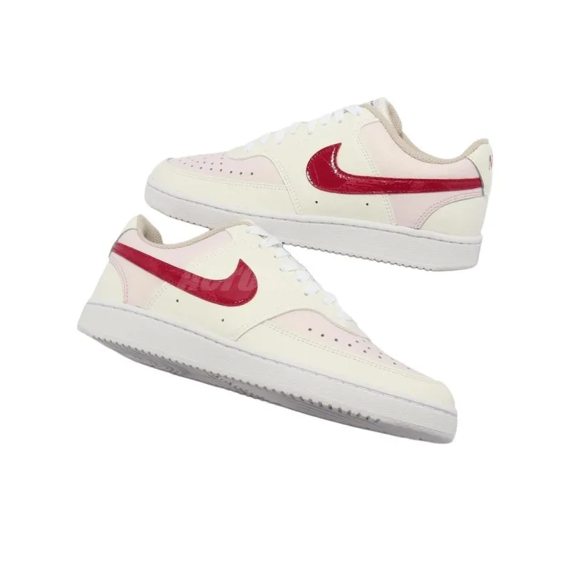 Nike Court Vision Low 'White Pink Red' Women's-3