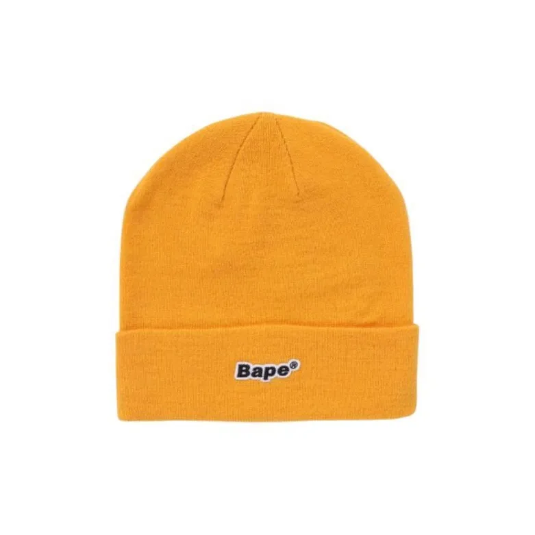 A BATHING APE Bape patch Knitted Beanie-3
