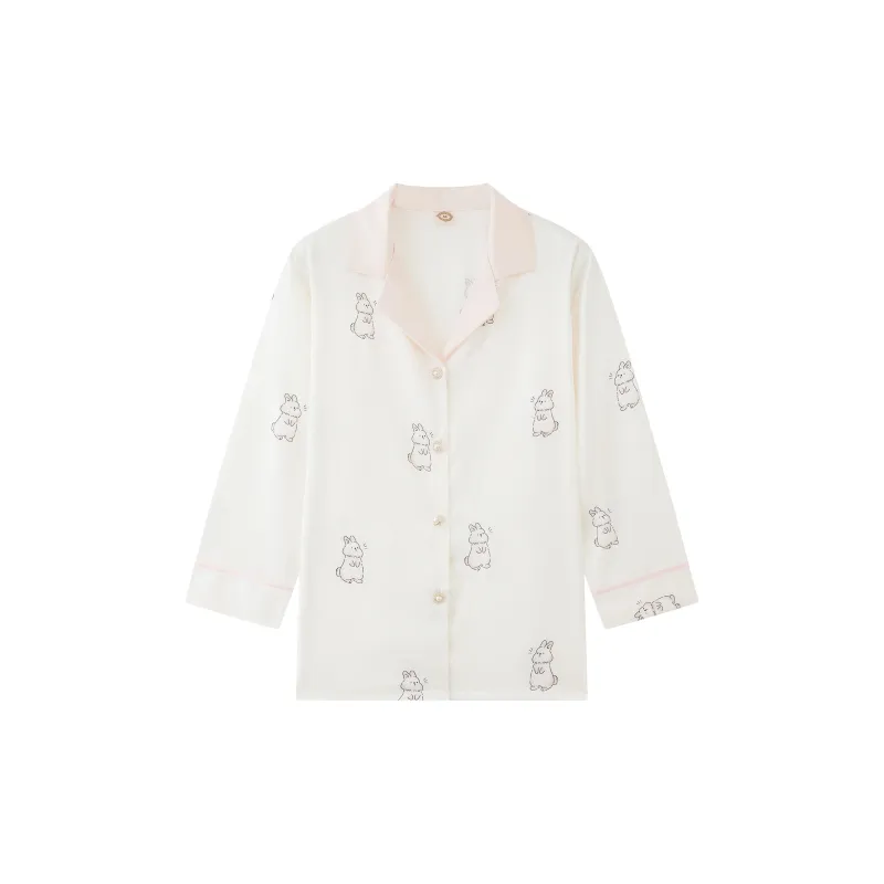 Kosrood Pajama Set Women's White Gold-1