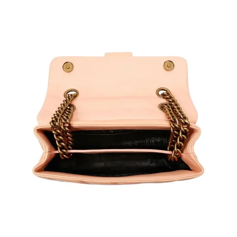 Kurt Geiger London Lambskin Shoulder Bag Crossbody Bag Women's Light Brown-3