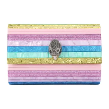 Kurt Geiger London Plexiglass One Shoulder Crossbody Clutches Women's Multicolor