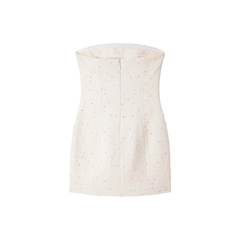Miss Sixty Sleeveless Dress Women's Ecru-1