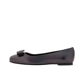 FERRAGAMO Varina Bow detail Leather Ballerinas