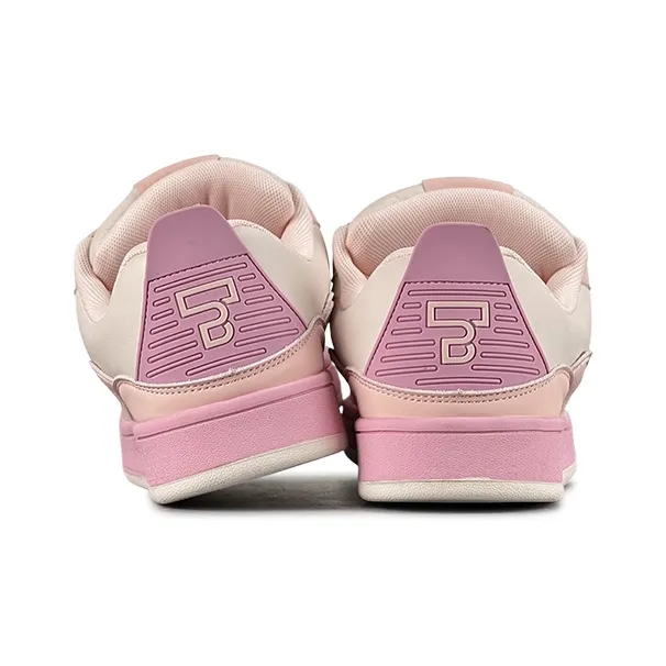 ZUIBANG Puffy Shoes Anti Slip Wear Resistant Low Top Skateboard Shoes Women's Cherry Blossom Pink-4