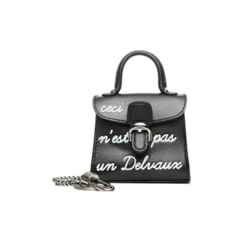 Delvau Leather Card Holder Coin Purse Bag Accessory Mini Women's Black