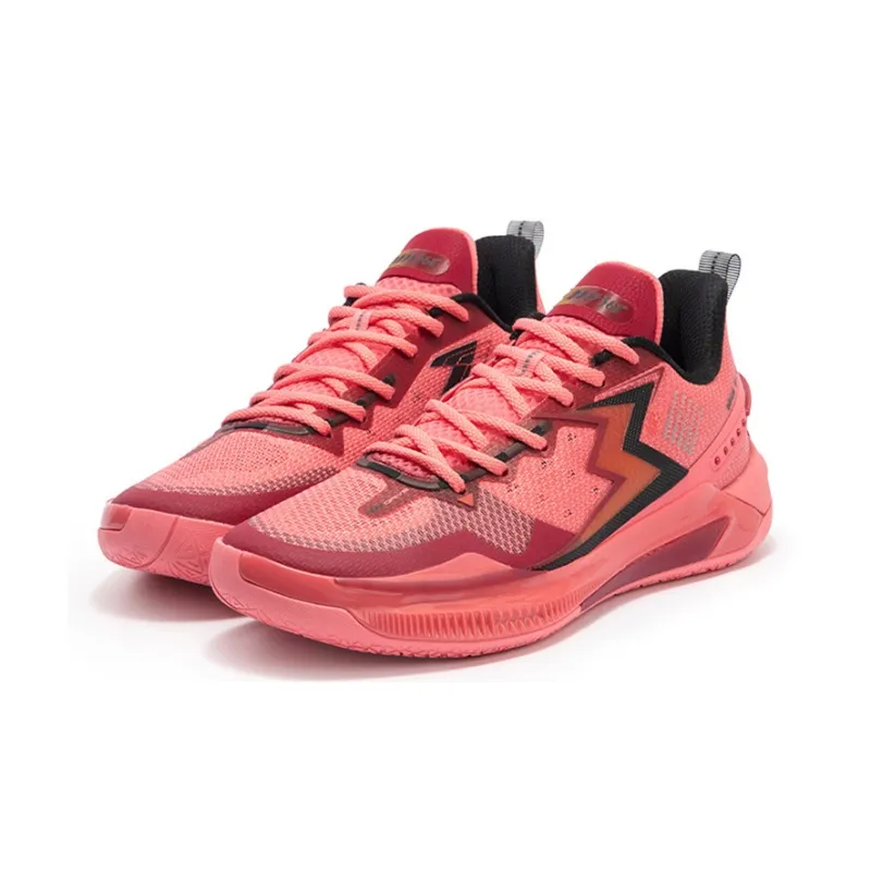 361° BIG3 5.0 Quick Basketball Shoes Unisex Low Top Tropical Pink/Premium Red-2