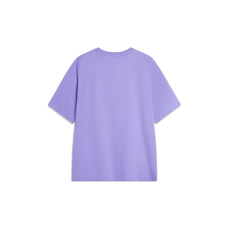 LiNing Sports Life Collection T Shirt Unisex Periwinkle Blue Purple-1
