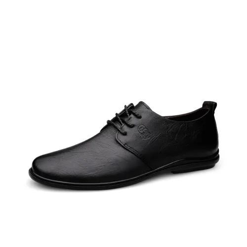 LAORENTOU Dress Shoes Men Low-Top