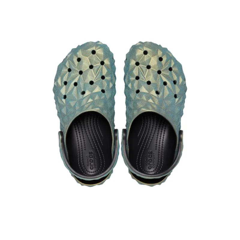 Crocs Classic Iridescent Geometric Clog 'Green'-4