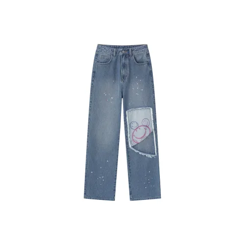 SMILEY Jeans Unisex Blue