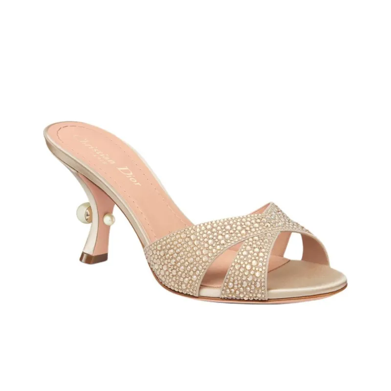 DIOR Tribales Slip Resistant Slide Slippers Women's Beige-2