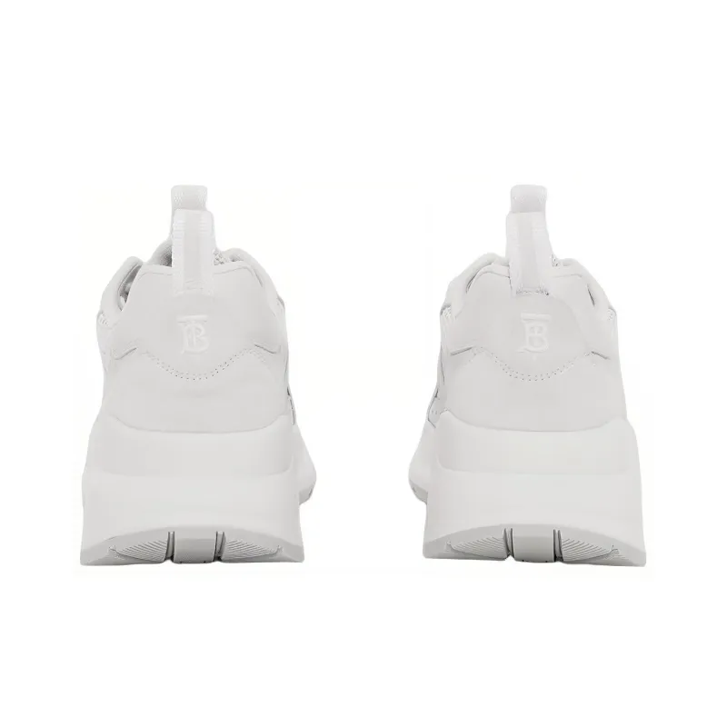 Burberry Logo Low-Top Trainer White Women's-3