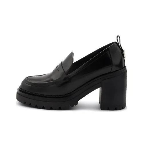 SERGIO ROSSI Joan Almond Toe Slip On Loafers Women's