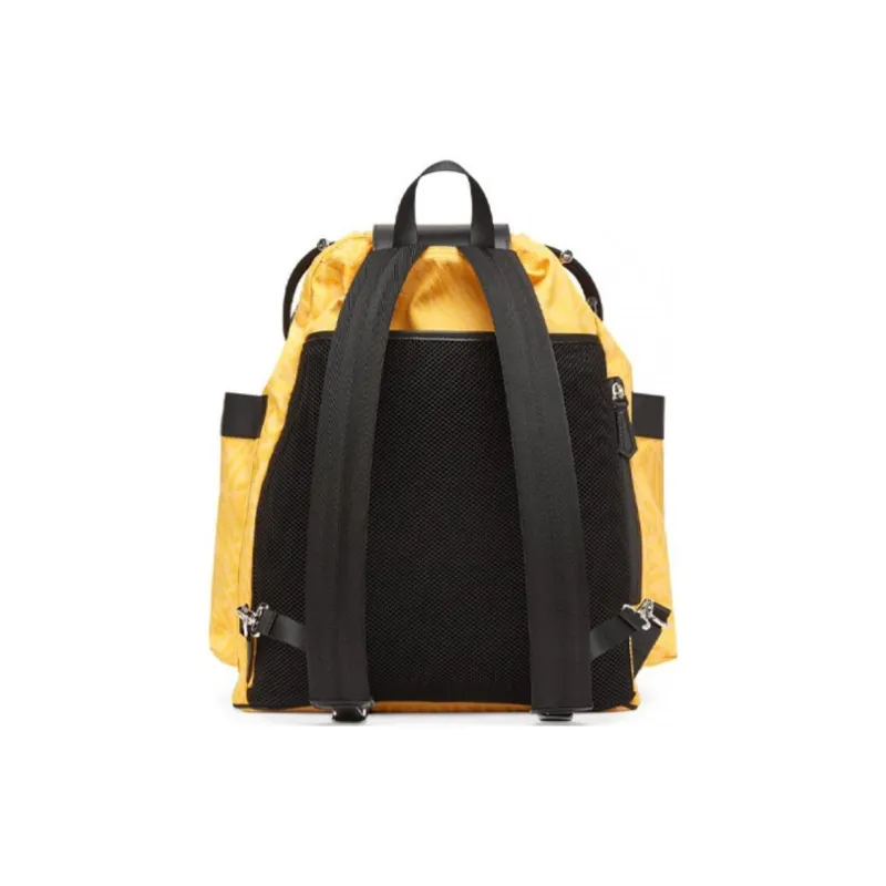 FENDI Canvas Backpack Men's Yellow-2