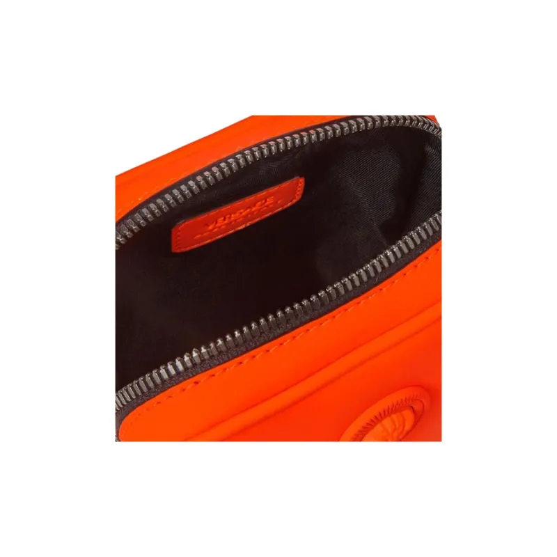 VERSACE Polyester Shoulder Bag Crossbody Bag Regular Men's Orange-4