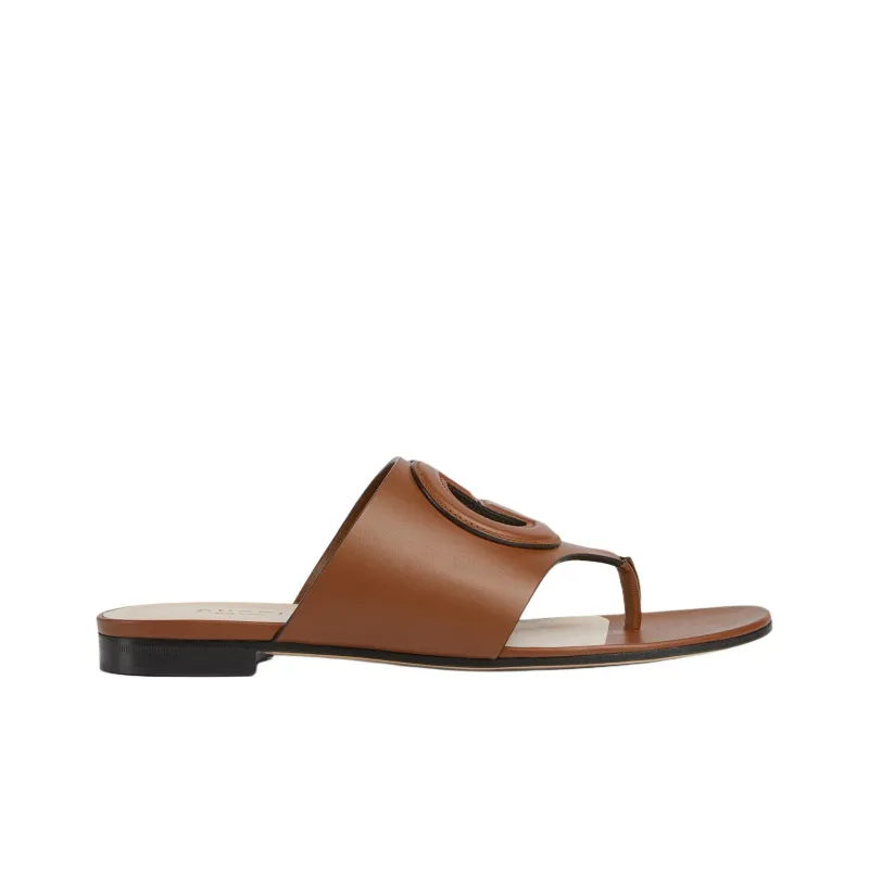 GUCCI Interlocking Flip Flops Women's-1