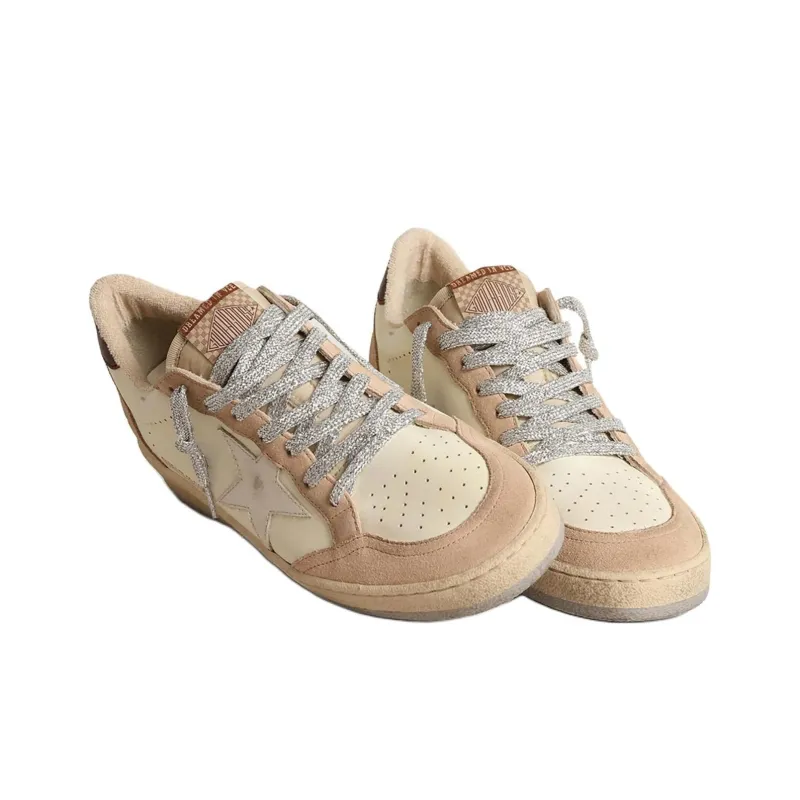 Golden Goose Ball-Star Low-top Panelled Sneakers-3