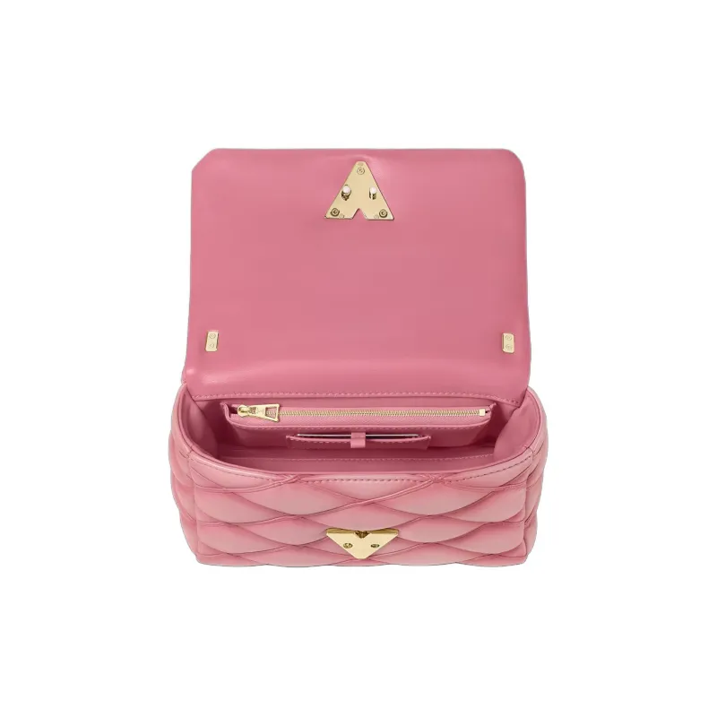 LOUIS VUITTON Lambskin Shoulder Bag Crossbody Bag Handbag Medium Size Women's Light Pink-2