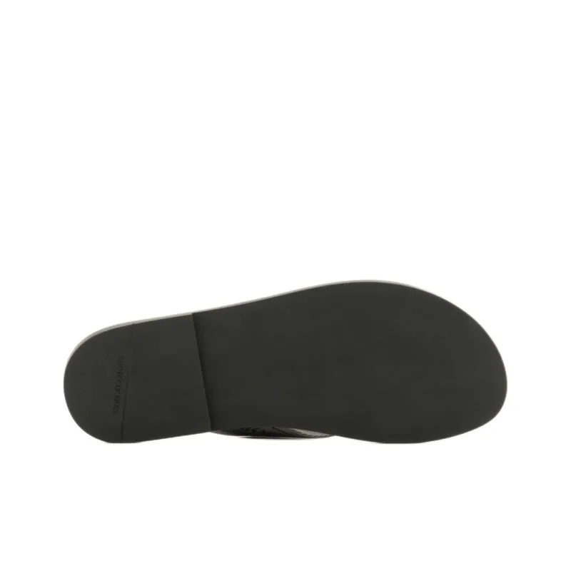 GIORGIO ARMANI Odor-Resistant Flip Flops Men's Black Gray Color-5