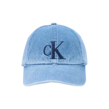 CALVIN KLEIN Cotton Baseball Caps Unisex Blue