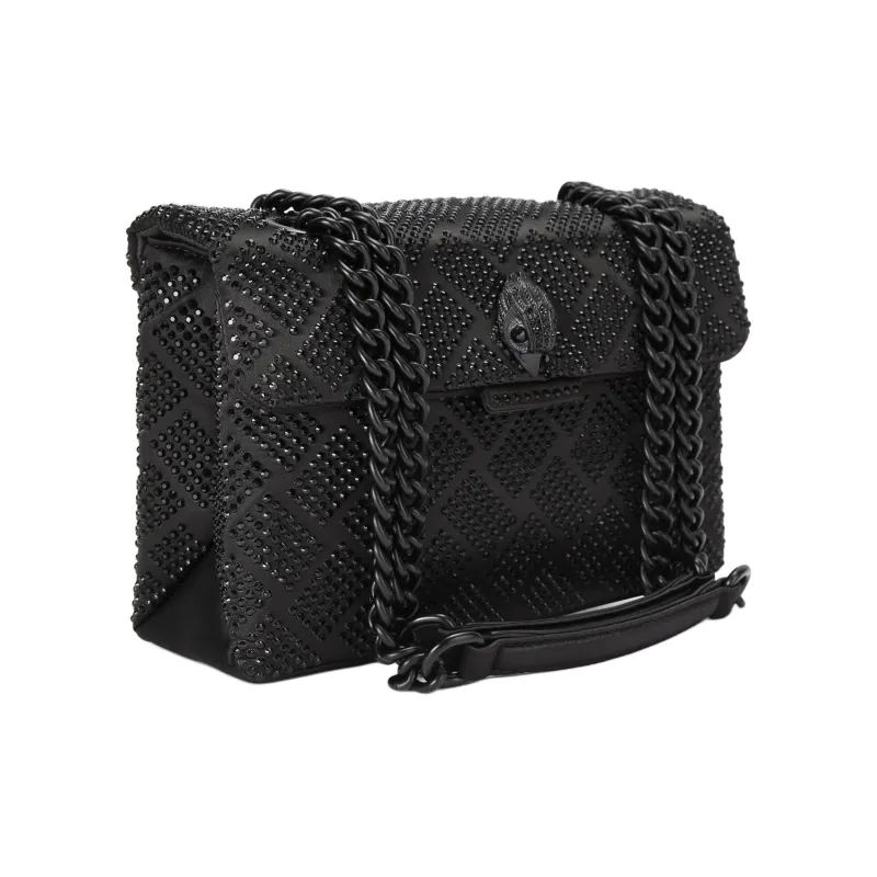 Kurt Geiger London Satin Shoulder Bag Crossbody Bag Women's Black-1