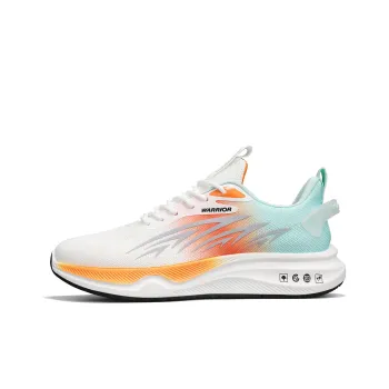 Warrior Durable Lightweight And Breathable Low Top Running Shoes Men's White Green Yellow