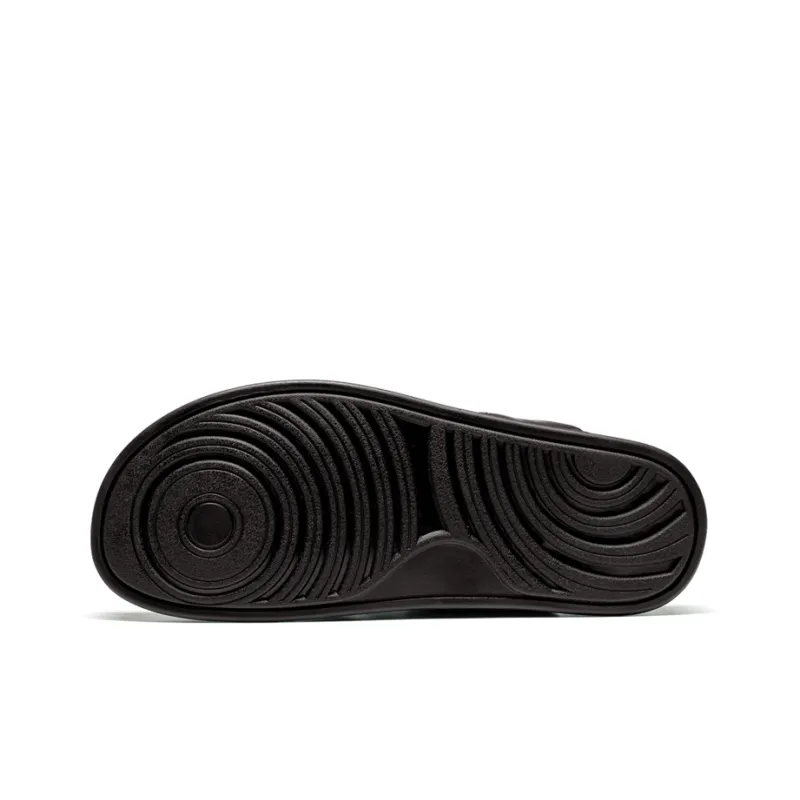 LEAVELAND Quick Dry Flip Flops Men's Black-4