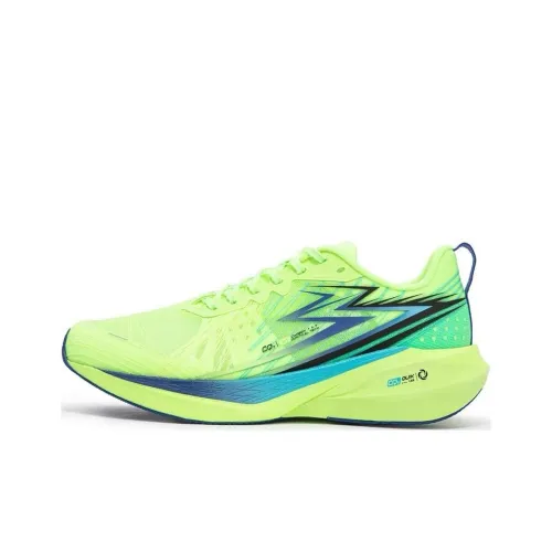 361° Shippuden CQT Series Running Shoes Men Low-Top Luminescent Bright Green/Game Blue