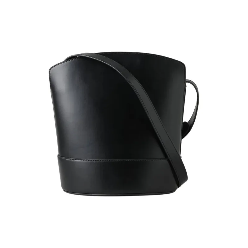 Mulberry Calfskin Bucket Bag, Shoulder Bag, Crossbody Bag Women's Black-2