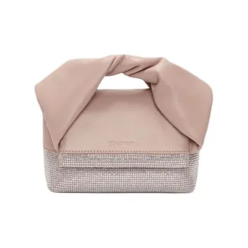 JW Anderson Crystal Embellishment Small Twister Tote Bag