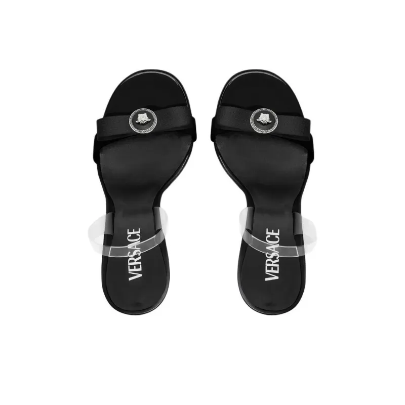 VERSACE Gianni Ribbon 110mm Slingback Sandals-3