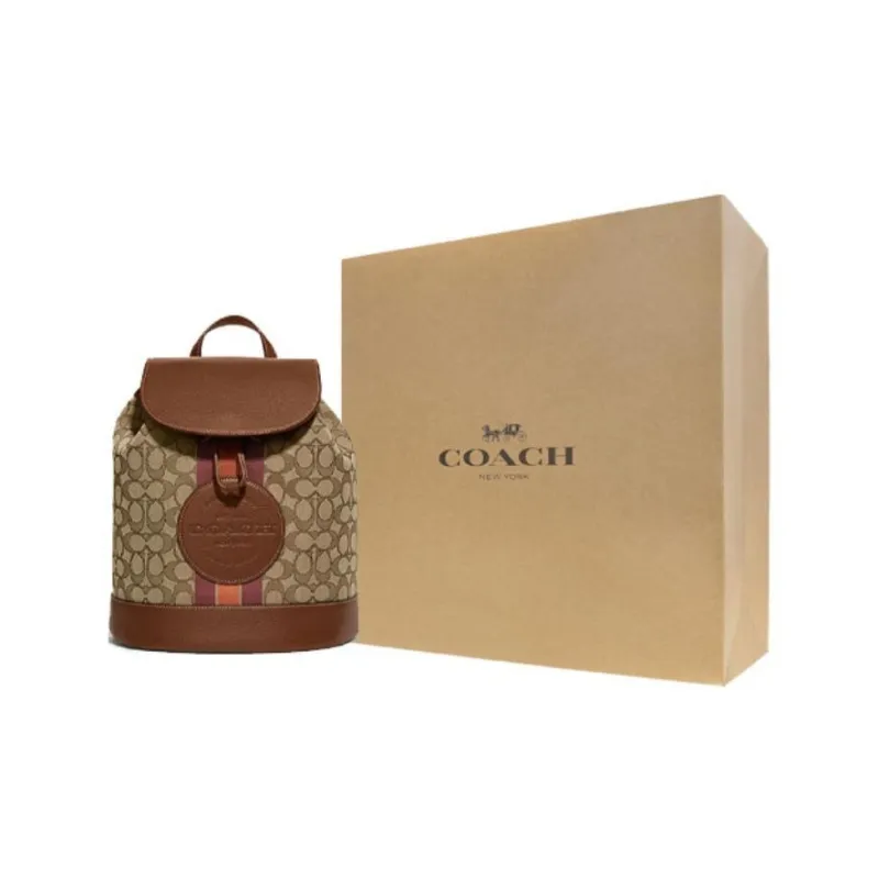 COACH Dempsey 26 Signature Jacquard Stripe Backpack-6