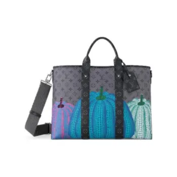 LOUIS VUITTON Lv X Yk Weekend Tote Pumpkin Print