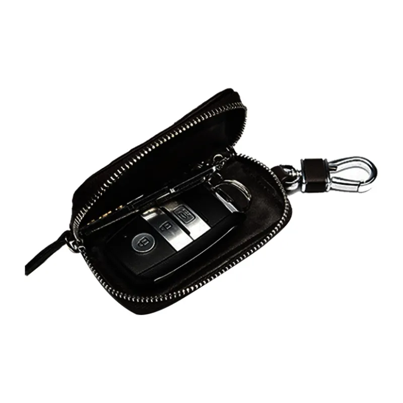 CARTELO Fabric Key Pouch Small Size Unisex Black-4