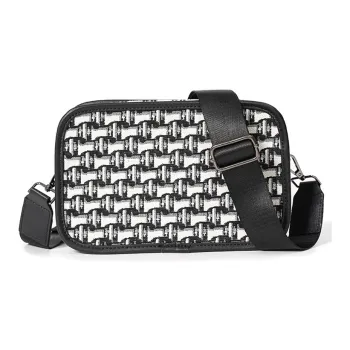 CARTELO Canvas Bag, Crossbody Bag, Fanny Pack, Small Square Bag, Camera Bag Unisex Black