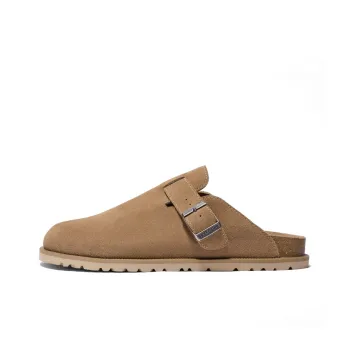 BELLE EVA Quick Dry And Abrasion Resistant Closed Toe Slippers Men's Apricot, Brown