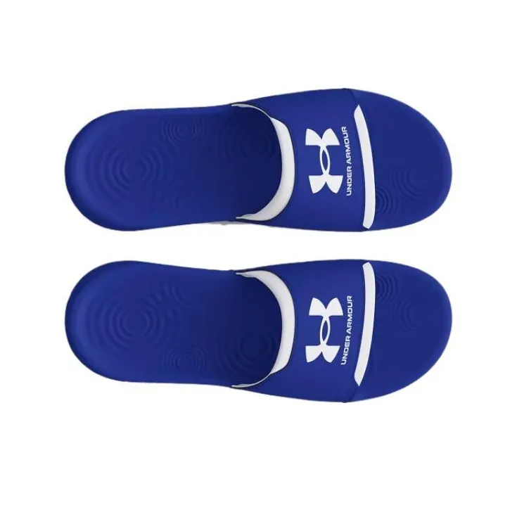 Under Armour UA Ignite Abrasion-Resistant Quick Dry Slide Slippers Men's Blue White-3