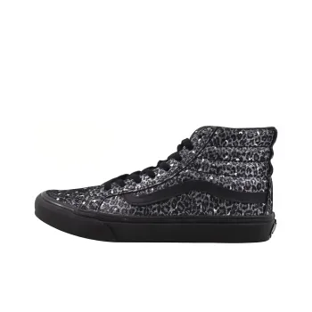 Vans Sk8 Hi Slim Black/Metallic Leopard