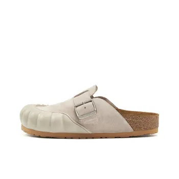 OGR Cork Sole Closed Toe Slippers Unisex Beige