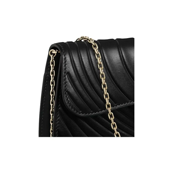CARTIER Panthère De Cartier Calfskin Shoulder Bag Crossbody Bag Mini Women's Black-2